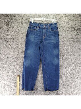 Old Navy Jeans Womens 6 Petite Blue O.G. Loose Stretch Denim